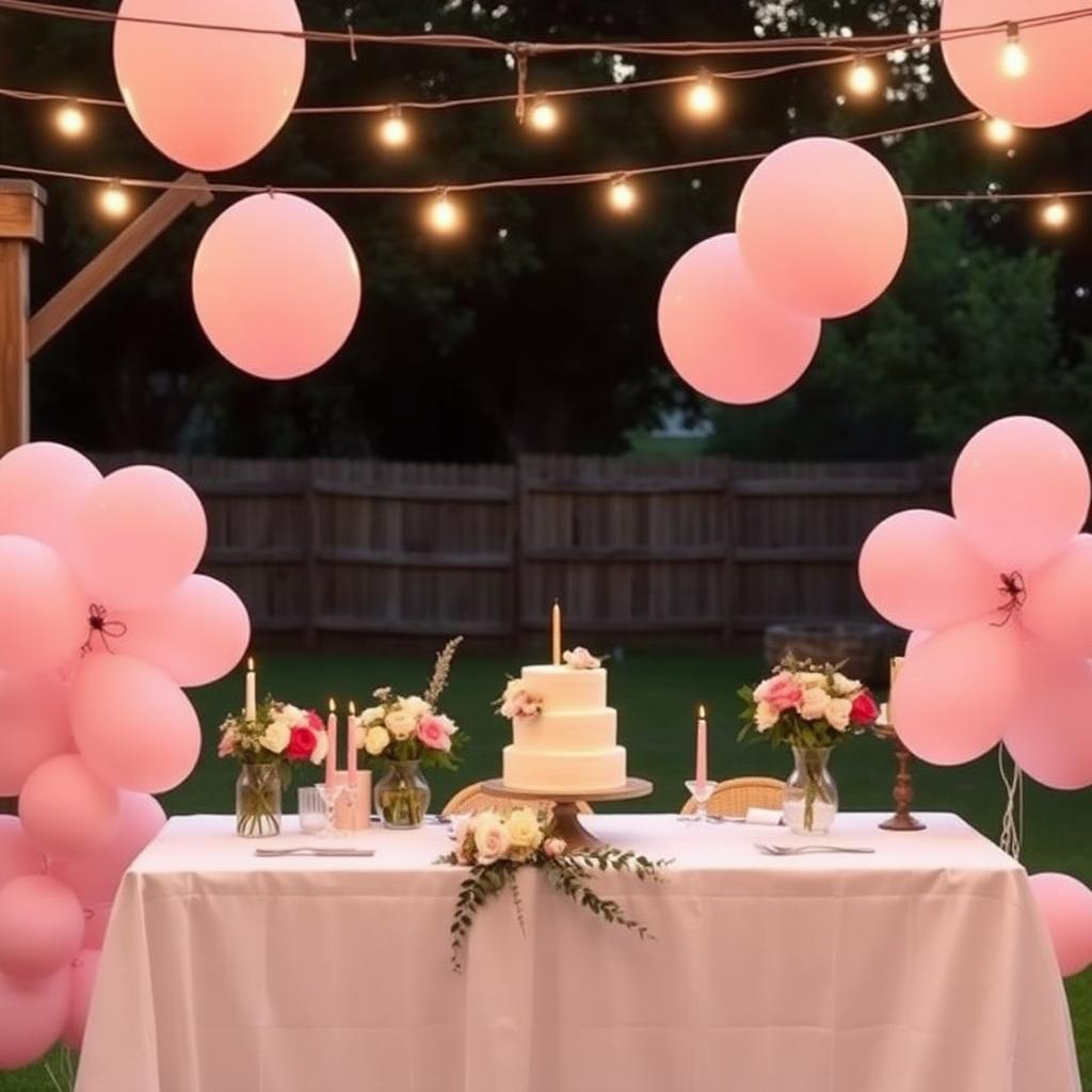 Backyard party setup 1