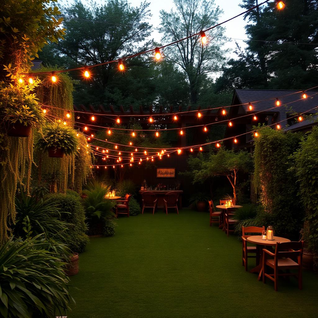 Backyard party setup 2