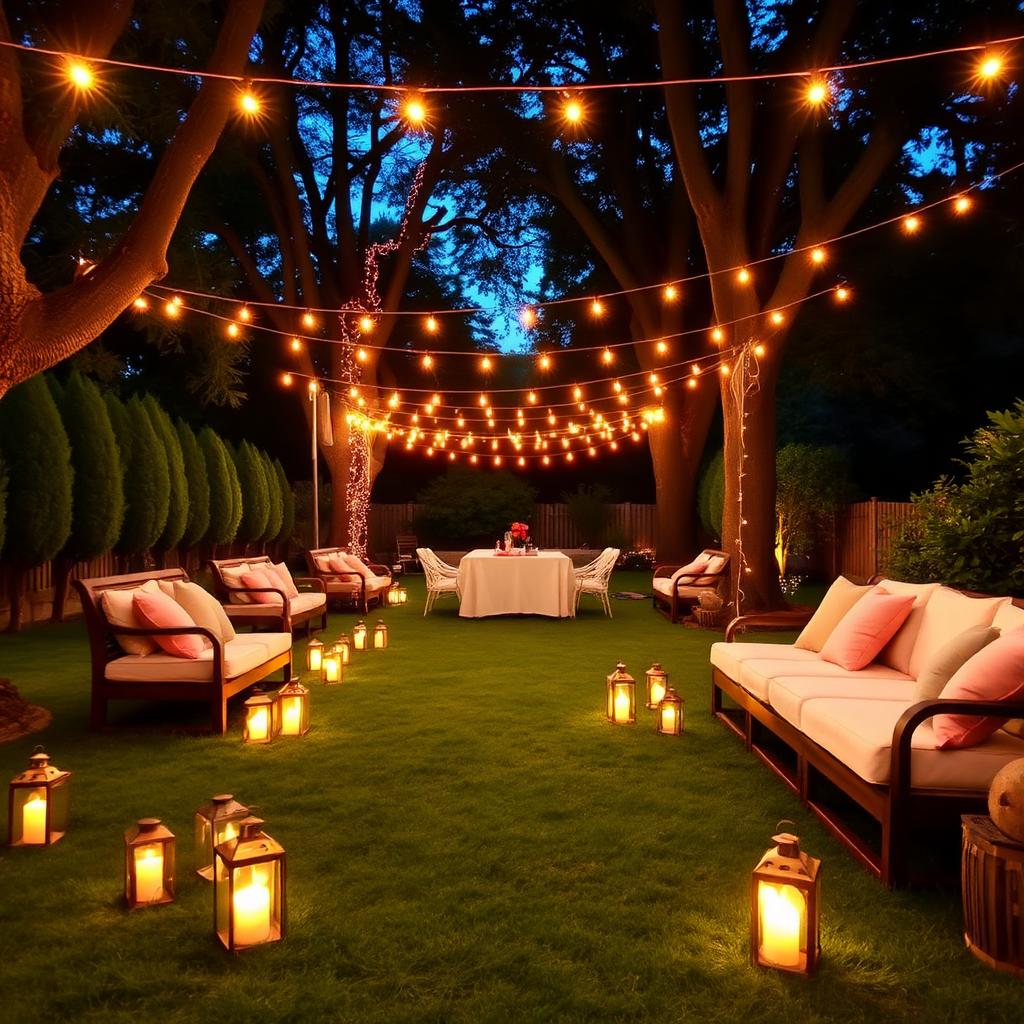 Backyard party setup 5